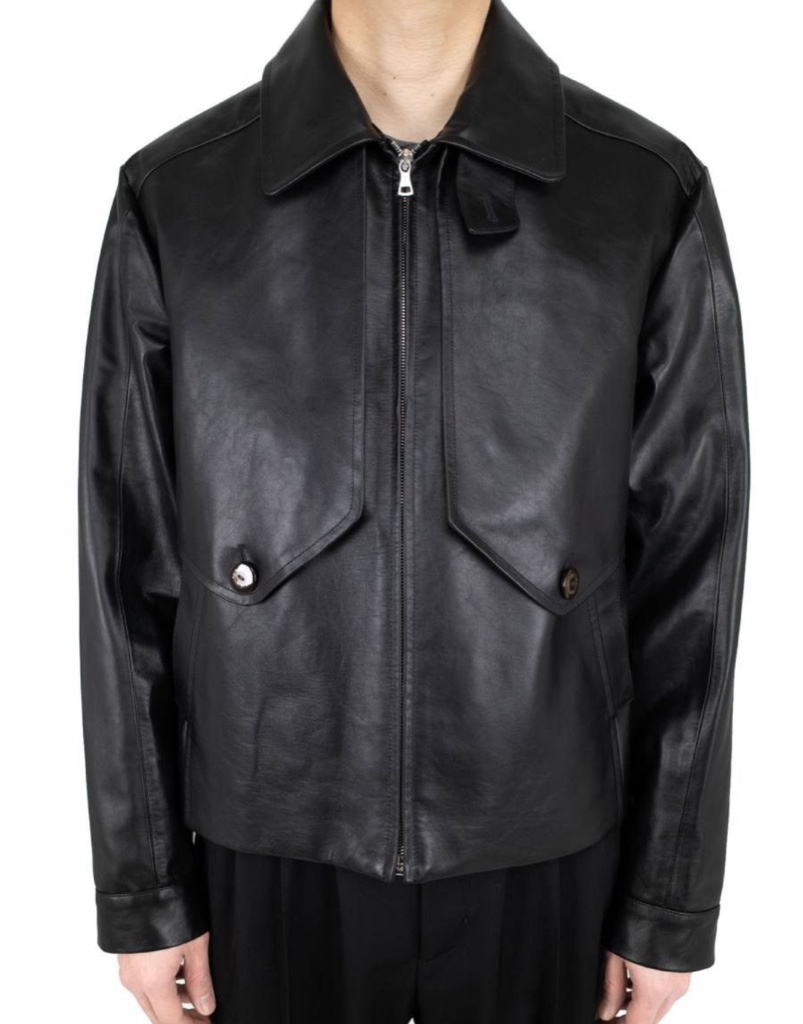 ジャケット・アウター kiko kostadinov MURAD LEATHER JACKET 48 kiko kostadinov MURAD LEATHER JACKET 48