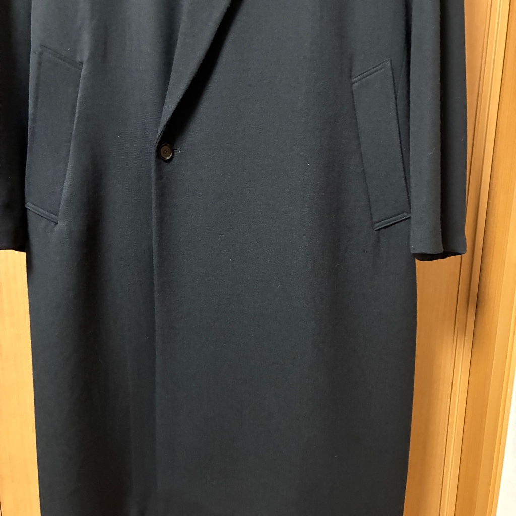 23AW LEMAIRE MAXI DB COAT IN BLACK M - ARCHIVESTOCK