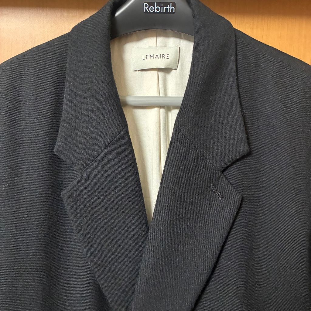 23AW LEMAIRE MAXI DB COAT IN BLACK M - ARCHIVESTOCK