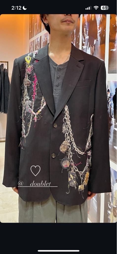 doublet 25aw EMBROIDERED CHAIN TAILORED JACKET - ARCHIVESTOCK