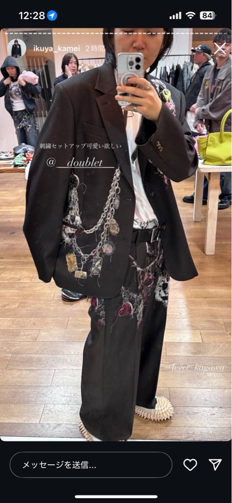 【doublet】25aw EMBROIDERED TAILOREDJACKET doublet】25aw EMBROIDERED TAILOREDJACKET