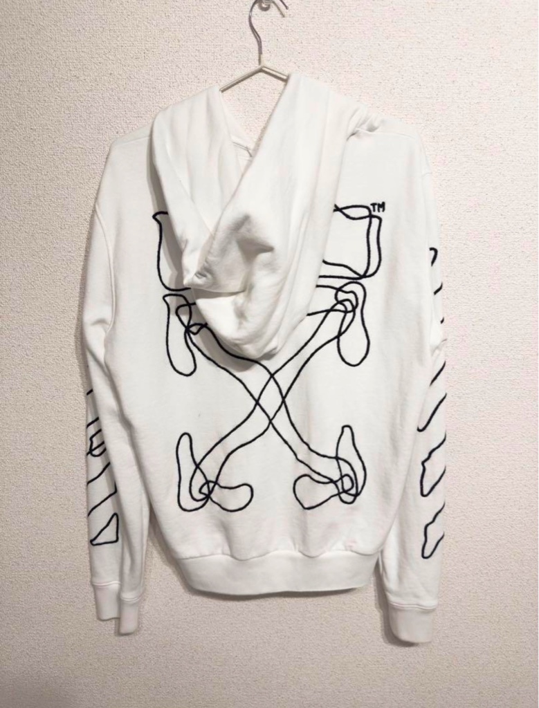 トップス OFF WHITE ABSTRACT ARROWS SLIM ZIPParker オフホワイト ABSTRACT ARROWS SLIM ZIP Parker - ARCHIVESTOCK