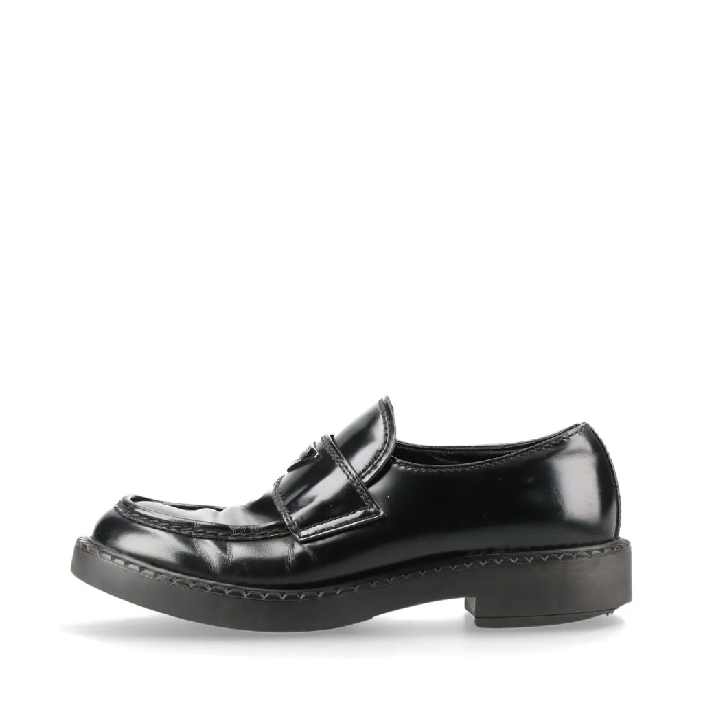 正規品◇PRADA プラダ チョコレート レザー ローファー