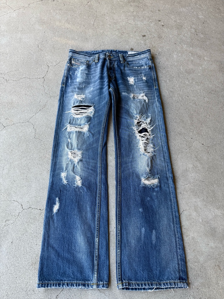 DIESEL ARCHIVE Y2K DESTROY DAMAGE STRAIGHT JEANS - ARCHIVESTOCK