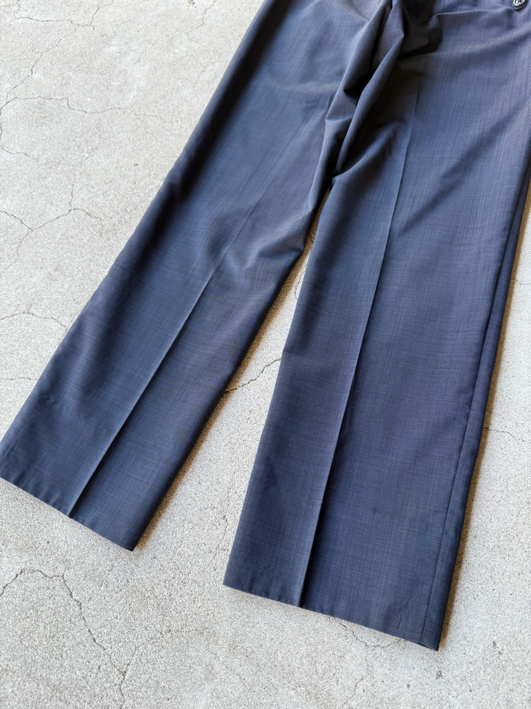 PRADA 15ss ARCHIVE DARK NAVY WOOL SLACKS - ARCHIVESTOCK
