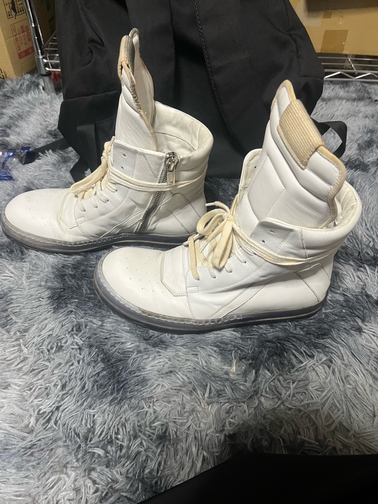 Rick owens Geobasket クリアソール White 42 - ARCHIVESTOCK