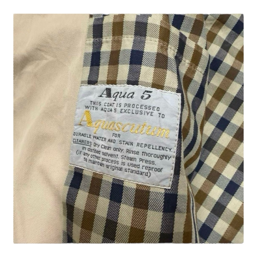 英国製 Aquascutum アクアスキュータム ステンカラーコート
