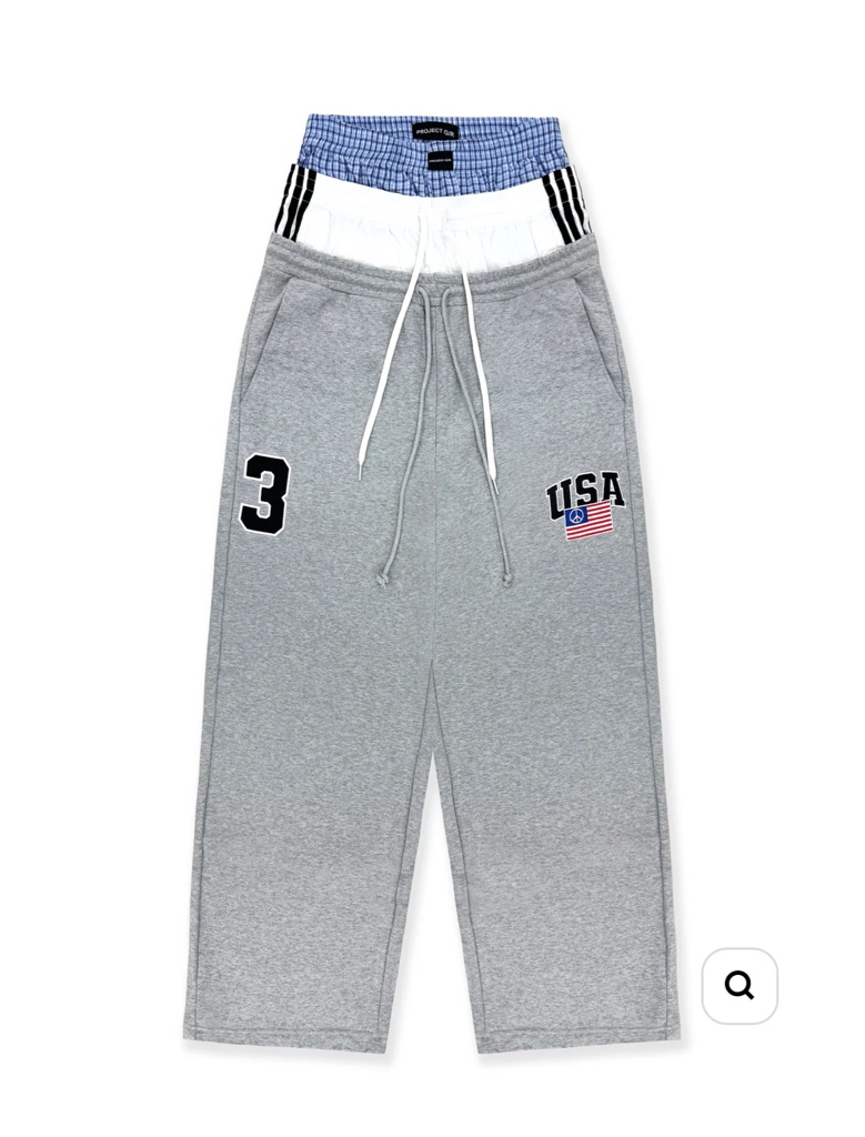 パンツ Project G/R layered sweat pants PROJECT G/R 3 LAYERED SWEAT PANTS / GRY - ARCHIVESTOCK