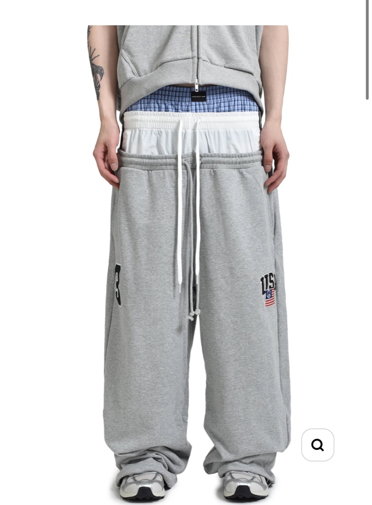 パンツ Project G/R layered sweat pants PROJECT G/R 3 LAYERED SWEAT PANTS / GRY - ARCHIVESTOCK
