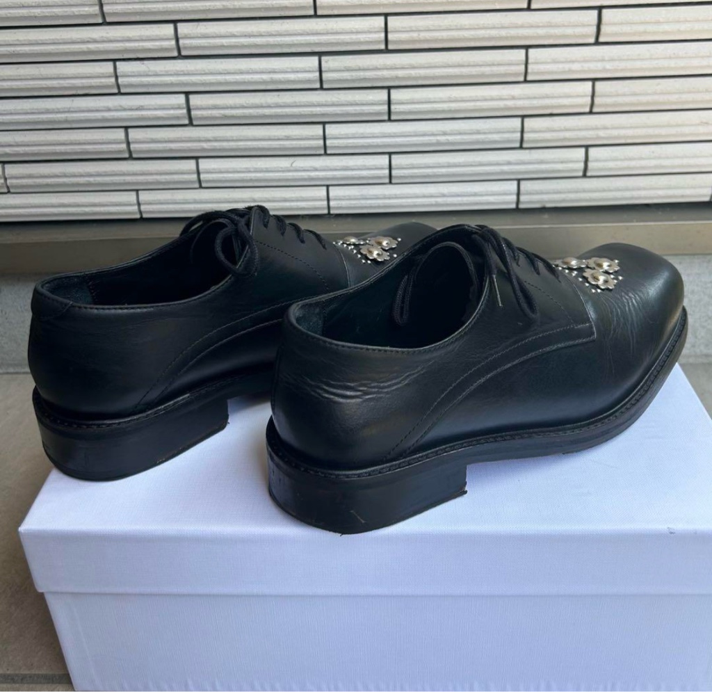 STEFAN COOKE スタッズ ダービー レザー シューズ size:41