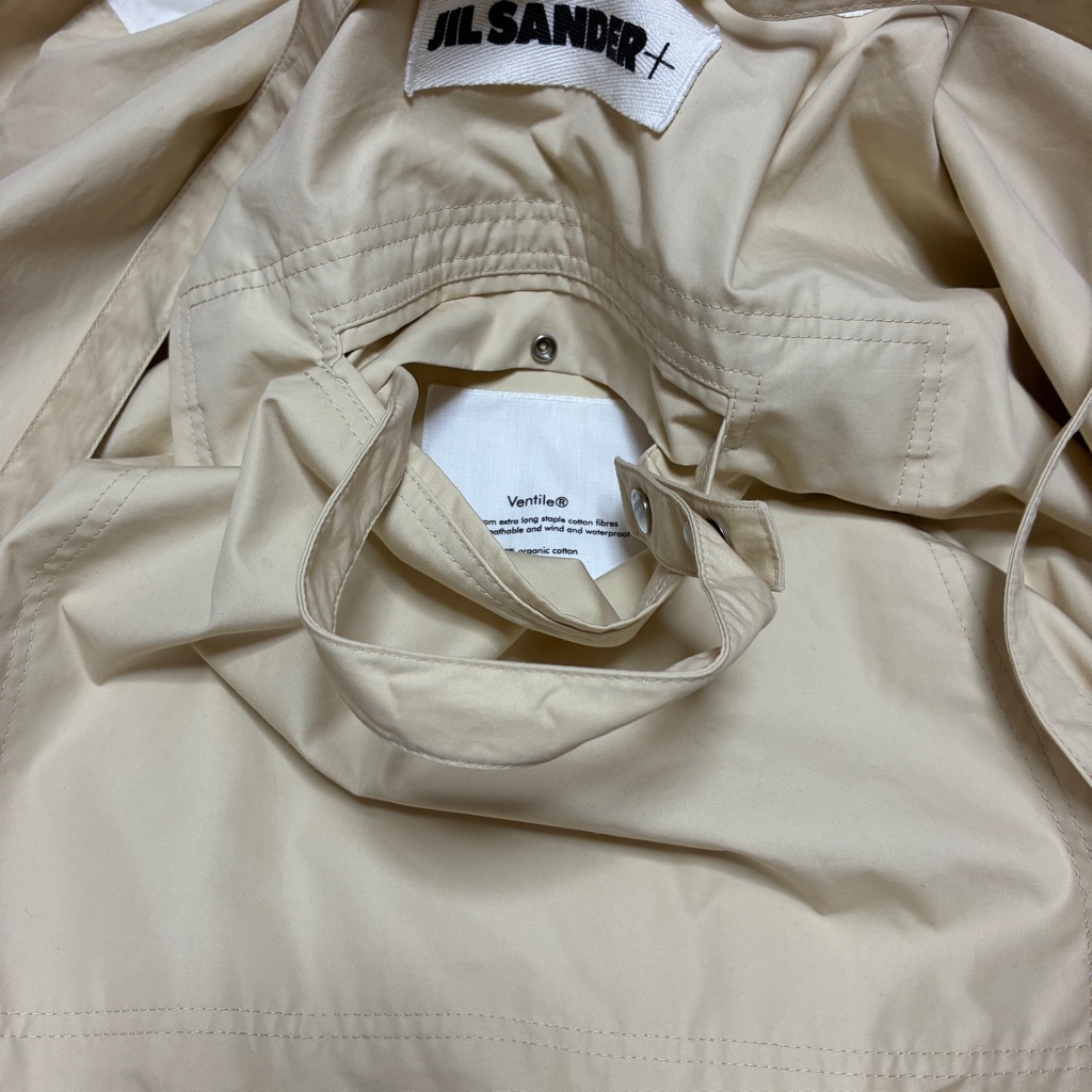 JIL SANDER+ ベンタイル フードジャケット ショルダーストラップ