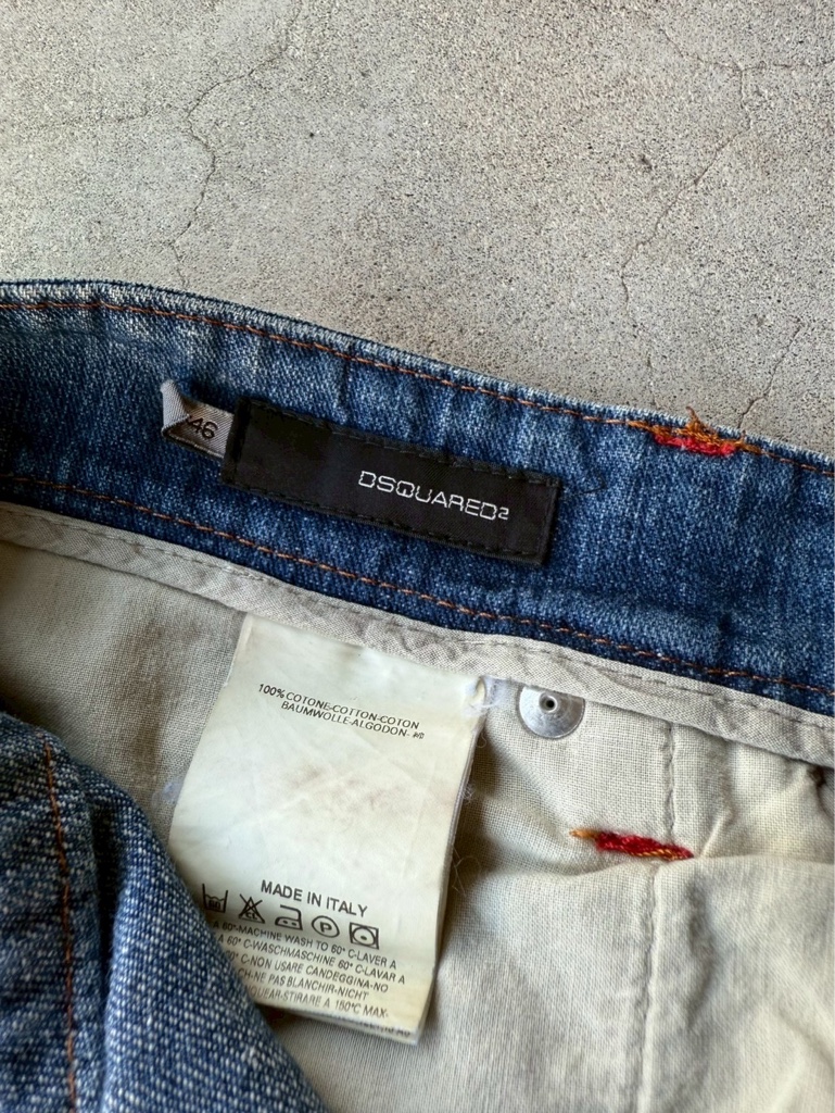 パンツ DSQUARED2 Archive Y2K Patched Jeans DSQUARED2 Archive Y2K Patched Jeans - ARCHIVESTOCK
