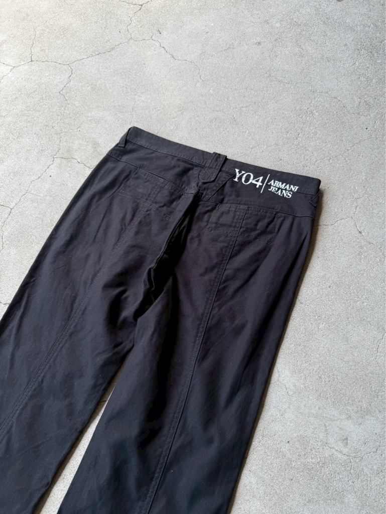 ARMANI JEANS ARCHIVE BLACK TROUSERS - ARCHIVESTOCK