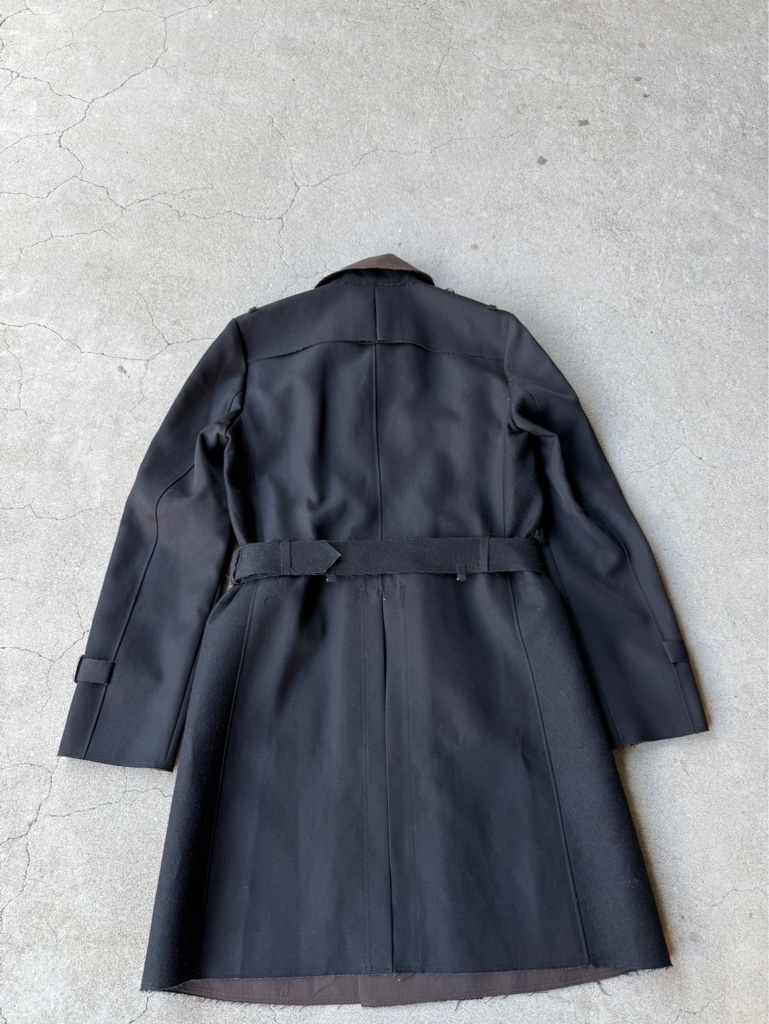 ジャケット・アウター Patchy Cake Eater Archive Bonding Coat Patchy Cake Eater Archive Black Bonding Long Trench Coat