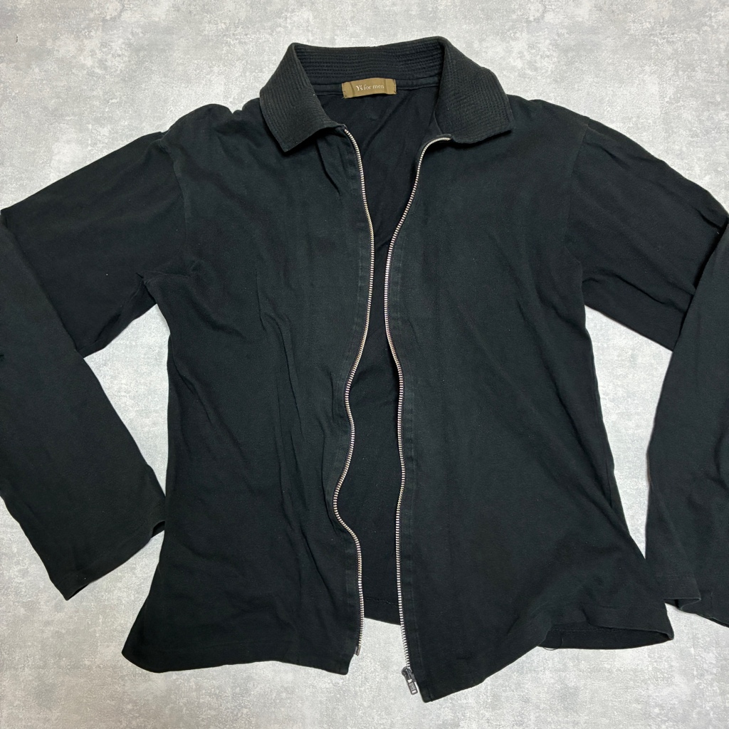 90s-00s Y's for men ジップジャケット 縮絨 コットン 短丈 - ARCHIVESTOCK