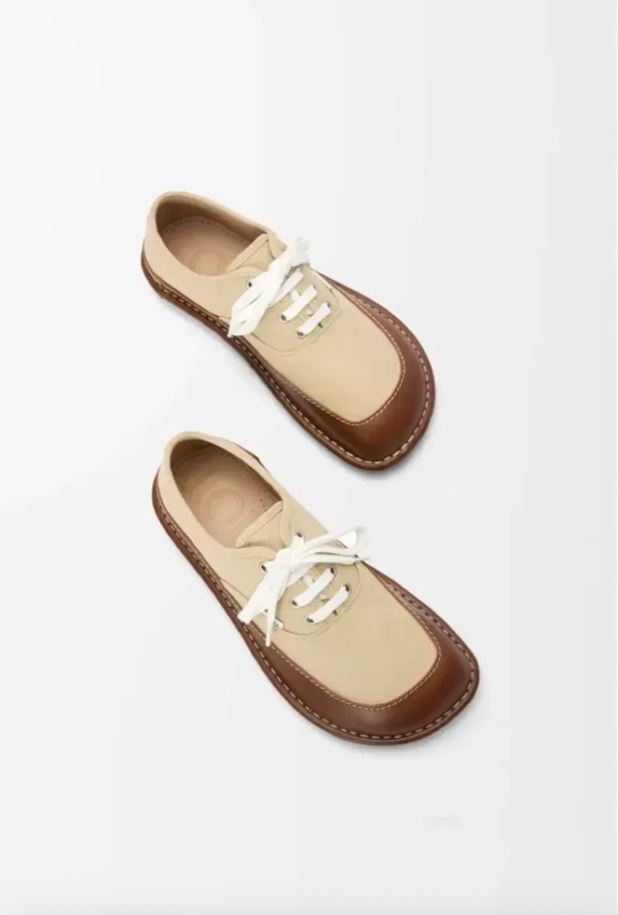 LOEWE BAY LACE UP スクエアトゥローファー - ARCHIVESTOCK
