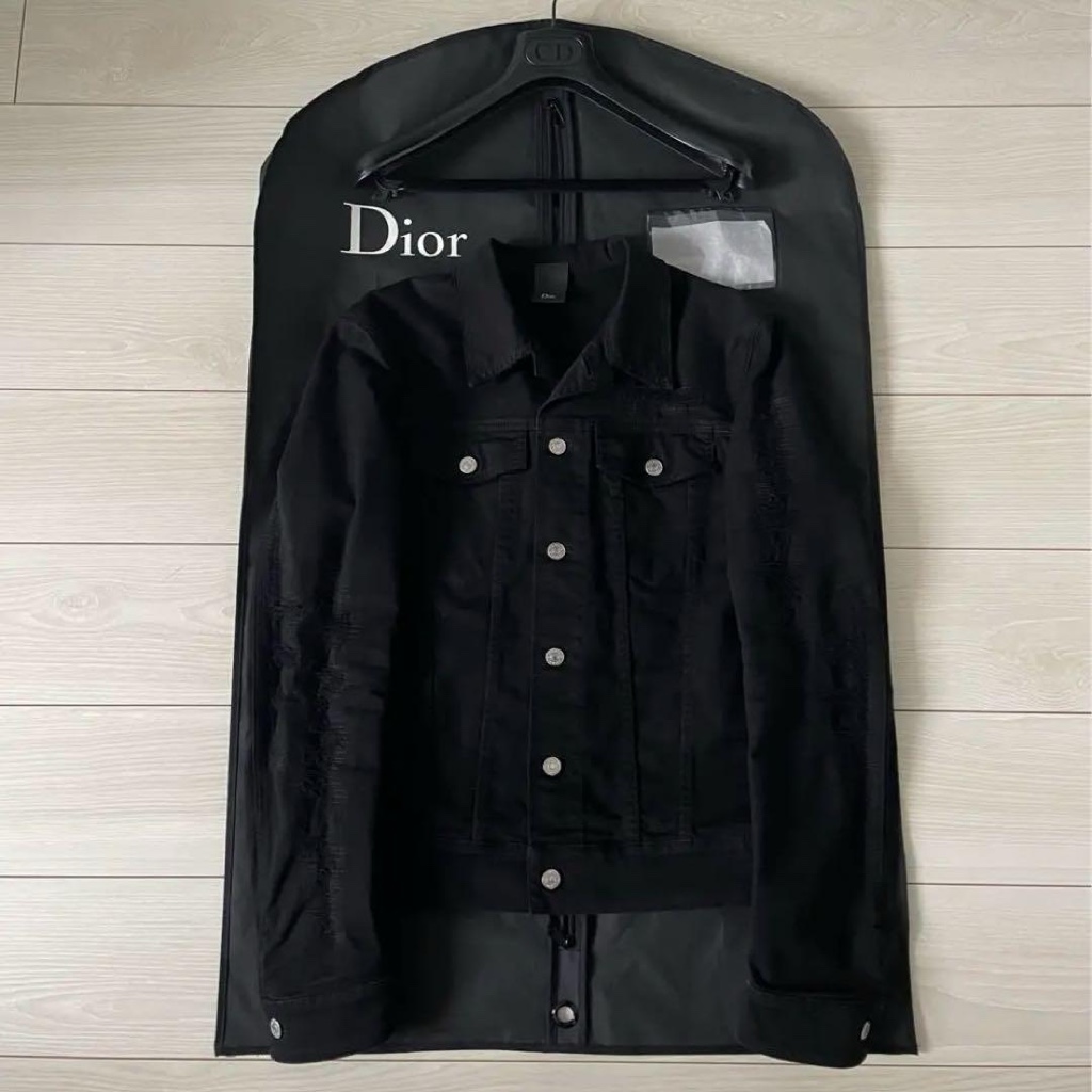 dior homme 17ss destroy denim jacket 46