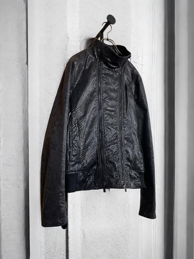 SS11 EMPORIO ARMANI - Dual zip Snake Pattern Rider Jacket