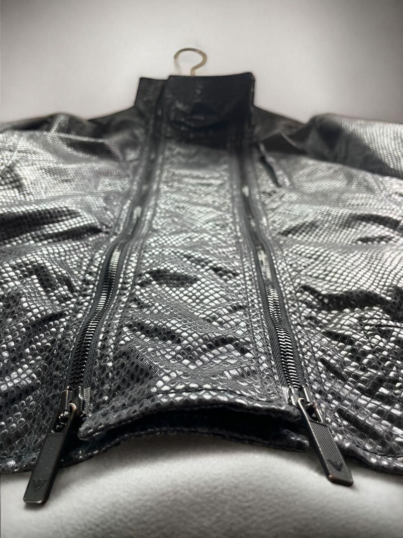 SS11 EMPORIO ARMANI - Dual zip Snake Pattern Rider Jacket