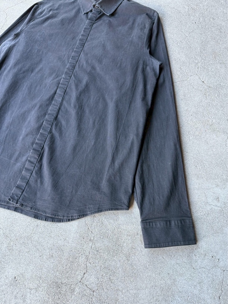 PRADA SPORT 00's Archive Fly Front Black Shirt - ARCHIVESTOCK