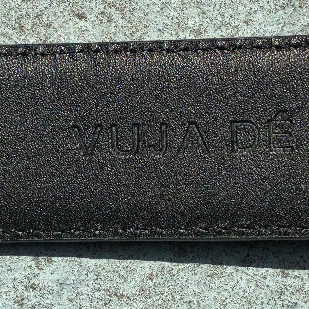 【完売・新品】Vuja de Rell Two Prong Belt 墨黒 KOMUNE | Concrete Rell Two Prong Belt