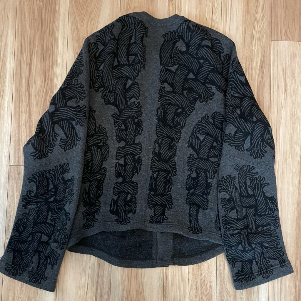 Christopher Nemeth ロープ柄 カーディガン グレー Christopher Nemeth ロープ柄 カーディガン グレー ファッション