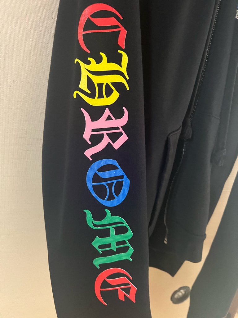 chrome hearts クロムハーツ セメタリー マルチカラー ジップパーカー