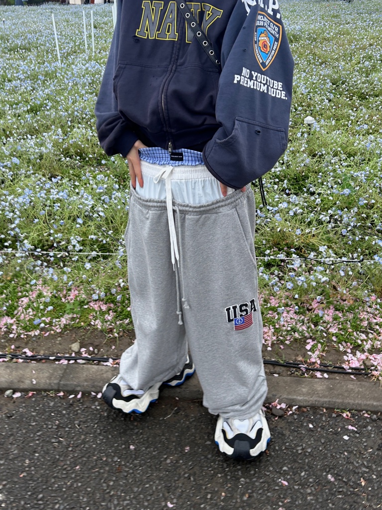 PROJECT G/R 3 LAYERED レイヤード スウェットパンツ 正規品 PROJECT G／R(プロジェクト ジーアール) 3 LAYERED SWEAT PANTS