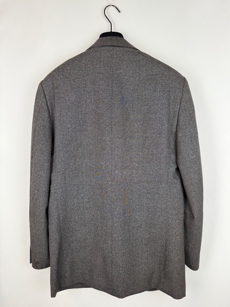 90's GIANFRANCO FERRE Archive Virgin Wool Dark Gray Tailored