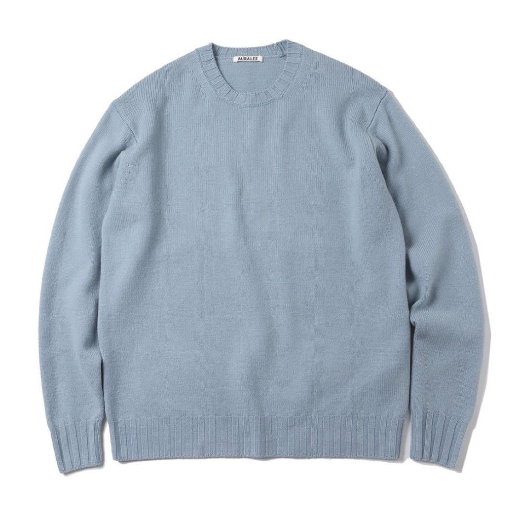 AURALEE 23AW WASHED FRENCH MERINO KNIT - ARCHIVESTOCK 