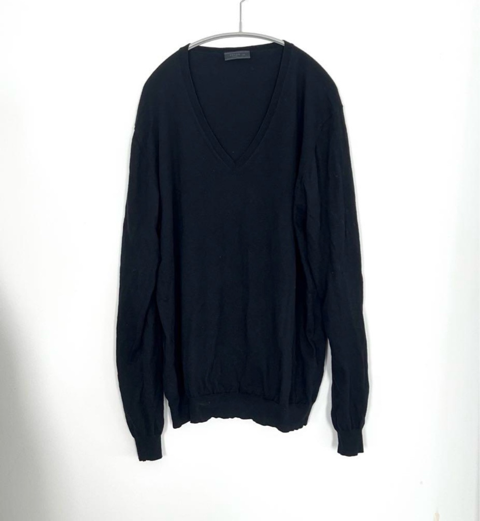 トップス prada archive vneck Knit archive PRADA cashmere v-neck knit - ARCHIVESTOCK