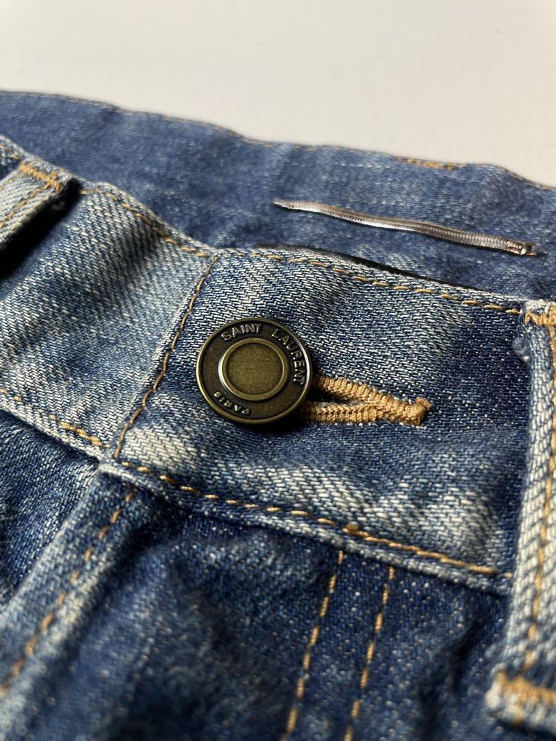 SAINT LAURENT 2020 ヴィンテージ加工ストレートデニムパンツ26 SAINT LAURENT 2020 ヴィンテージ加工デニム 26