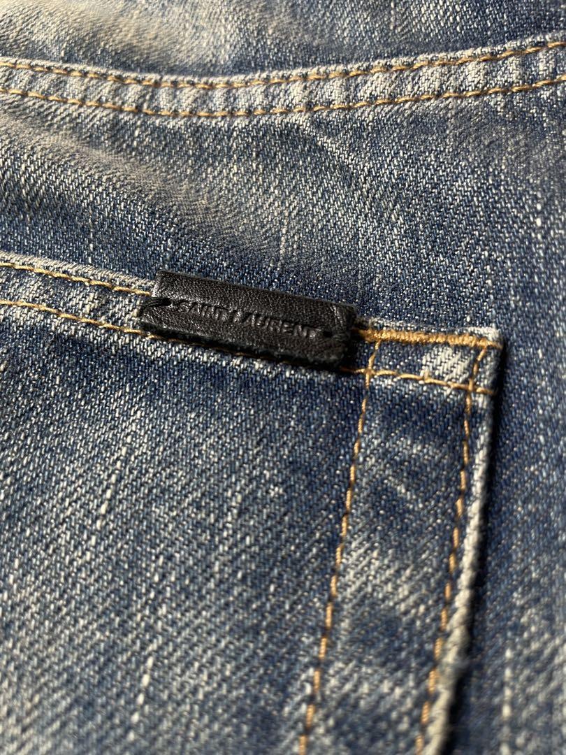 SAINT LAURENT 2020 ヴィンテージ加工ストレートデニムパンツ26