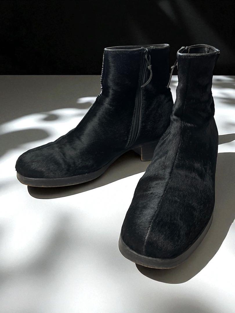 GUCCI トムフォード期 ブーツ GUCCI - 黒ハラコサイドジップブーツ トムフォード期 - ARCHIVESTOCK