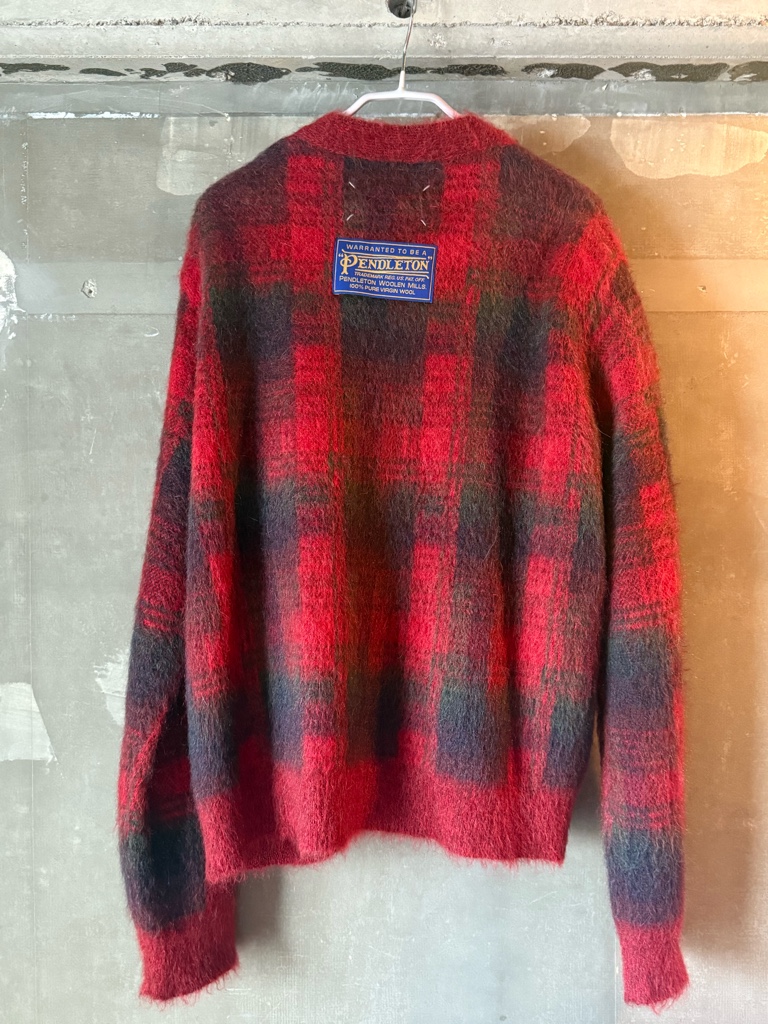 マルジェラ martin margiela ペンドルトン コラボ モヘアカーディガン