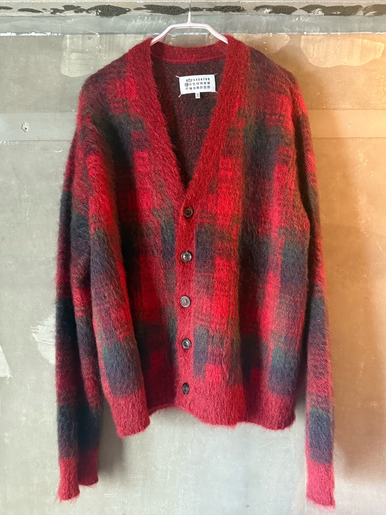 【超希少】MaisonMargiela ペンドルトン　チェックモヘアカーディガン 超希少】MaisonMargiela ペンドルトン チェックモヘアカーディガン 超