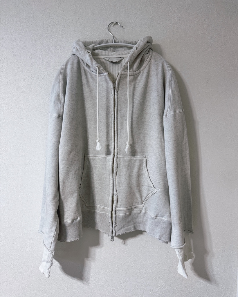 ANCELLM DAMAGE ZIP-UP HOODIE 常田 - ARCHIVESTOCK