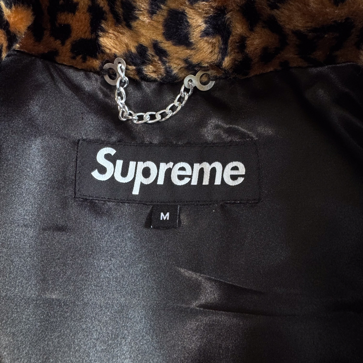 SUPREME SS2016 LEOPARD FAUX FUR COAT M - ARCHIVESTOCK