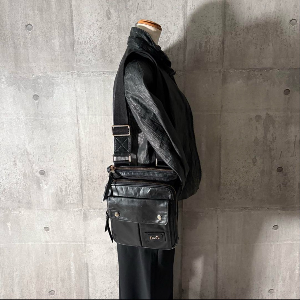 2000's DOLCE&GABBANA leather bag y2k - ARCHIVESTOCK