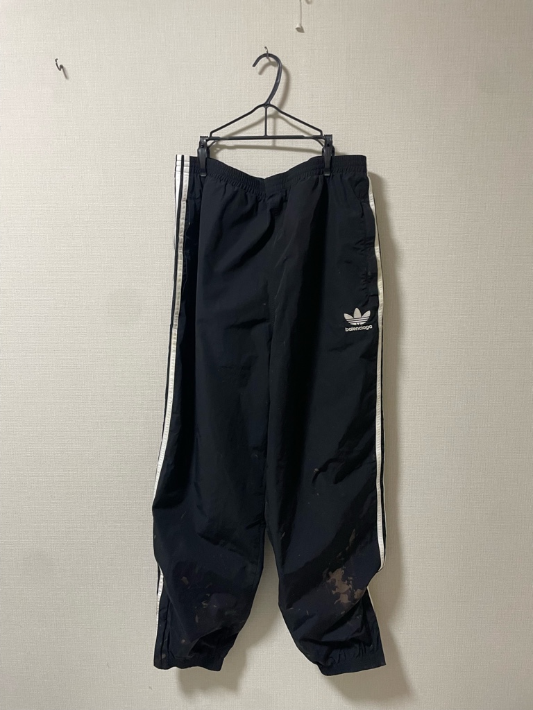 balenciaga adidas トラックパンツ バギーナイロンパンツ 44