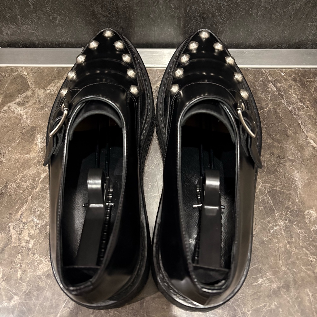 名作14FW SAINT LAURENT スタッズクリーパー　42 名作14FW SAINT LAURENT スタッズクリーパー 42