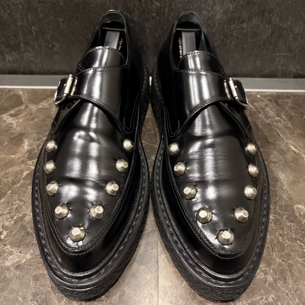名作14FW SAINT LAURENT スタッズクリーパー　42 名作14FW SAINT LAURENT スタッズクリーパー42