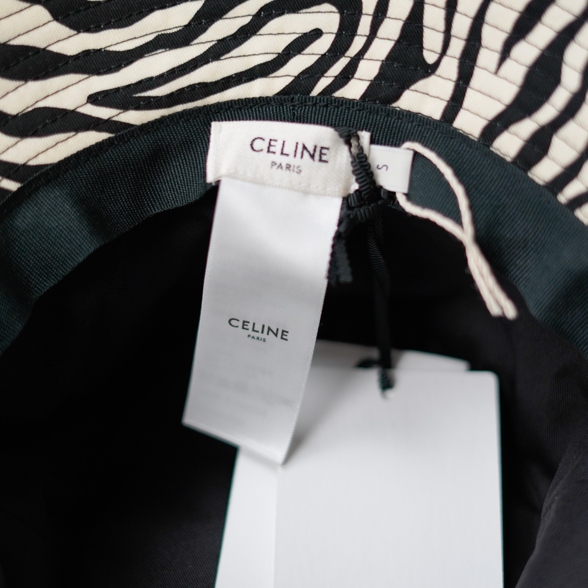 22AW CELINE by HEDI SLIMANE バケットハット ゼブラプリント新品タグ