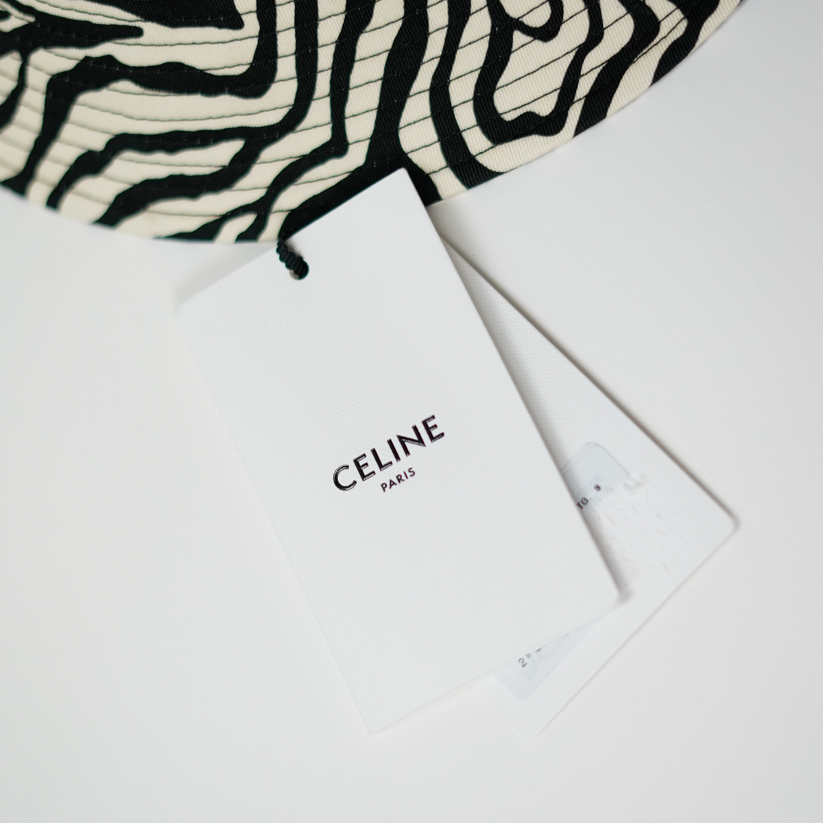 22AW CELINE by HEDI SLIMANE バケットハット ゼブラプリント新品タグ