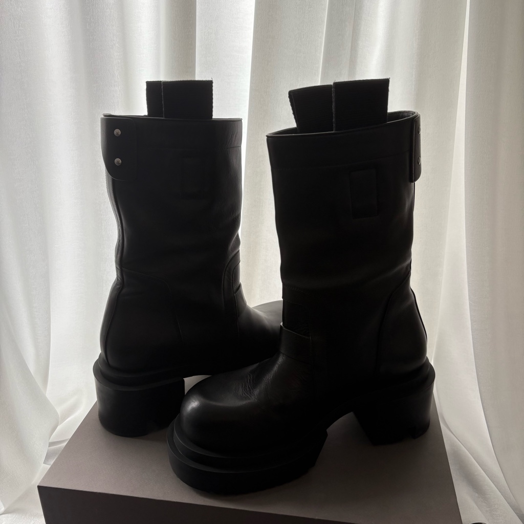 rick owens 24fw pull on bogun boots 42 - ARCHIVESTOCK