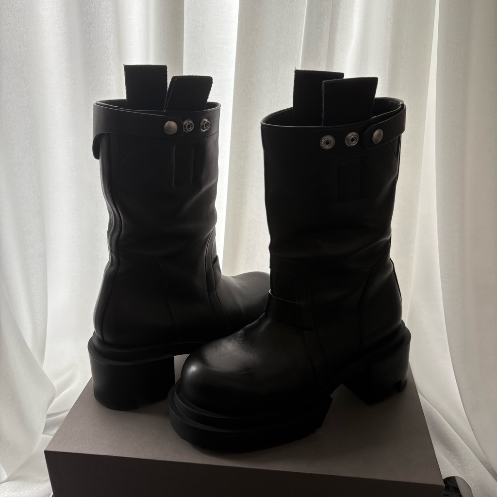 靴 rick owens 24fw pull on bogun boots 42 rick owens 24fw pull on bogun boots 42 - ARCHIVESTOCK
