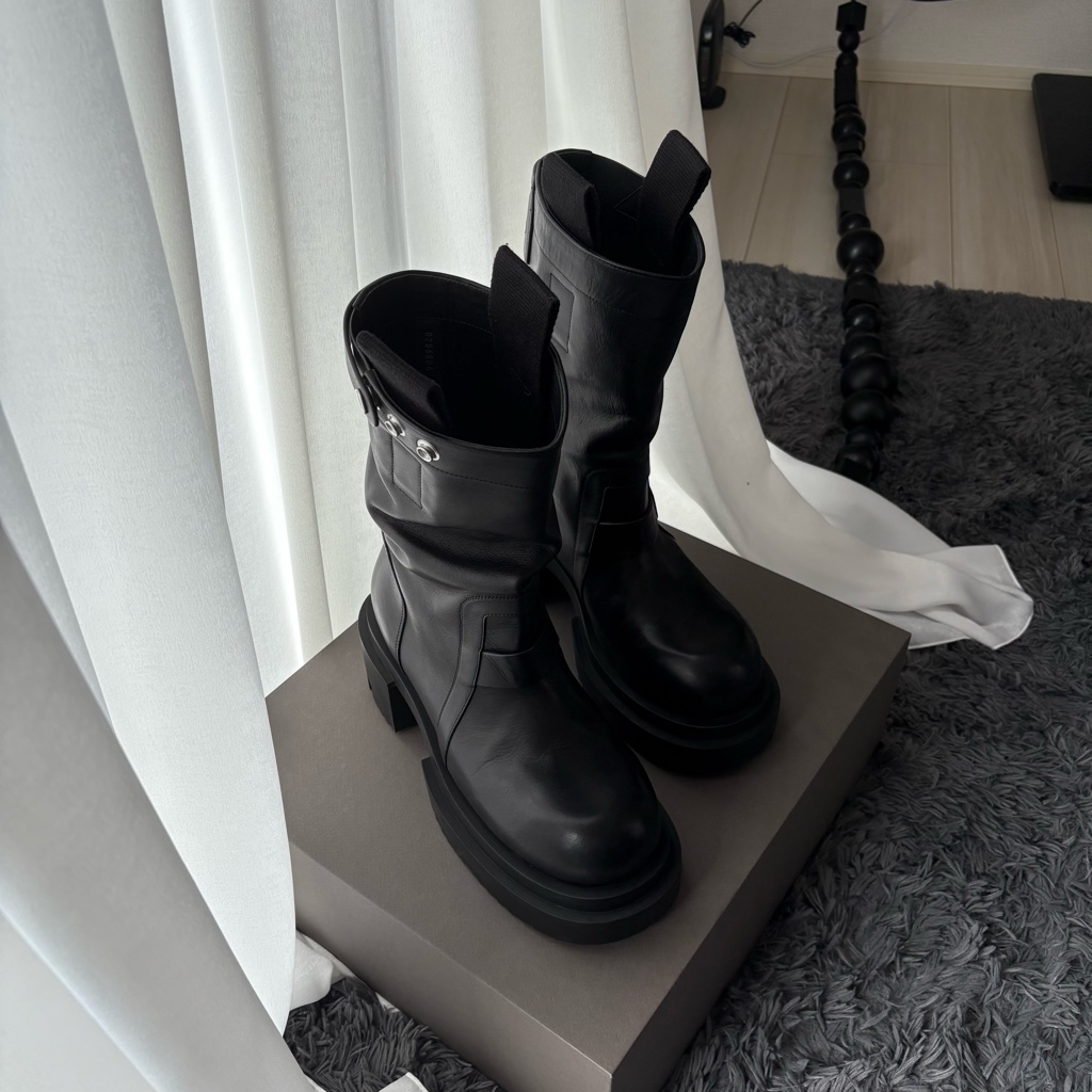 rick owens 24fw pull on bogun boots 42 - ARCHIVESTOCK