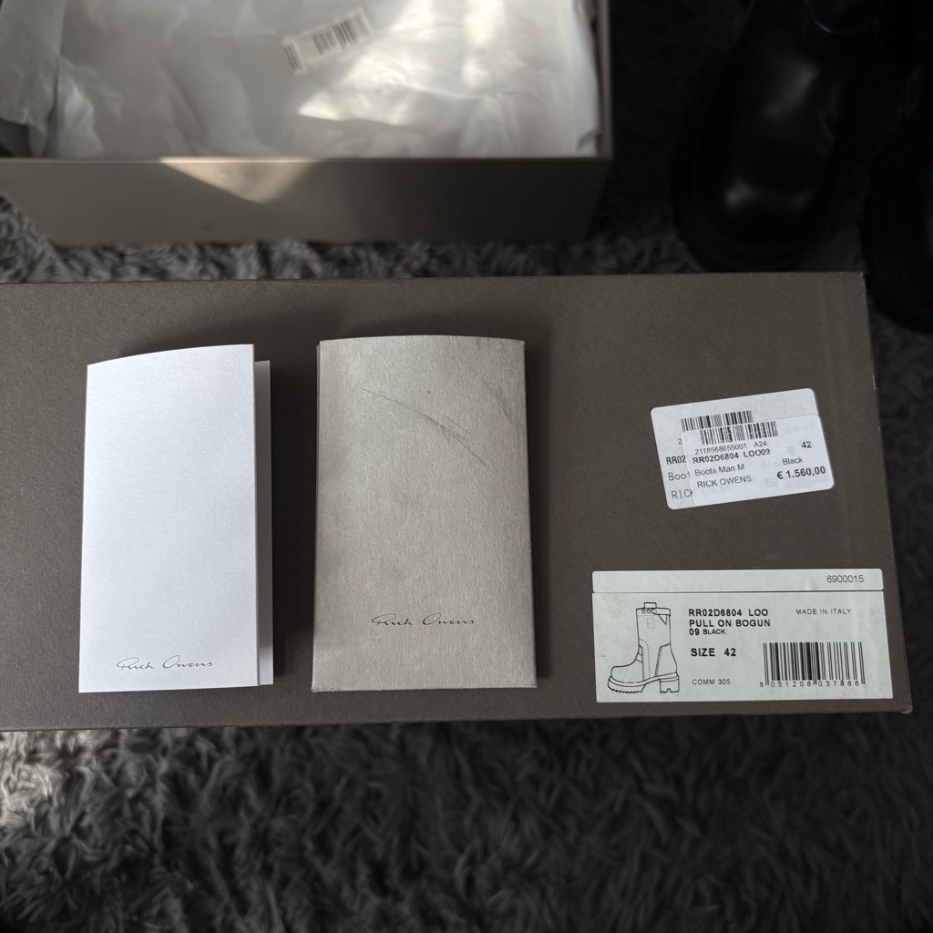 rick owens 24fw pull on bogun boots 42 - ARCHIVESTOCK