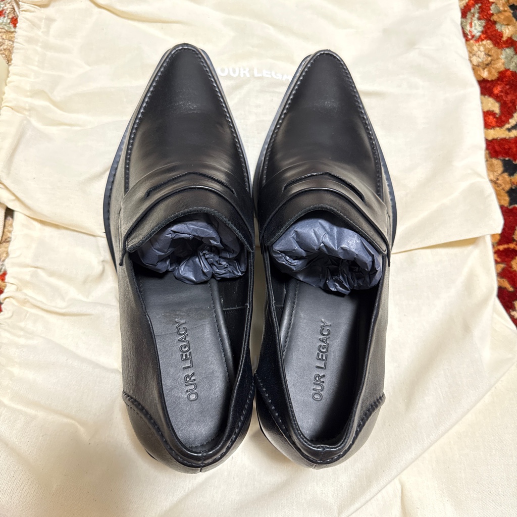 OUR LEGACY】CYPHER LOAFER 41 ourlegacy cypher loafer 41 black 靴