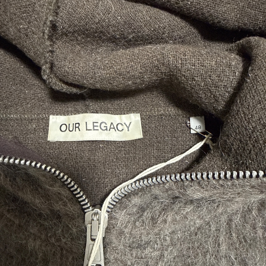 OUR LEGACY フルジップフード 48 モールグレー OUR LEGACY FULL ZIP HOOD Grey 48 - メルカリ
